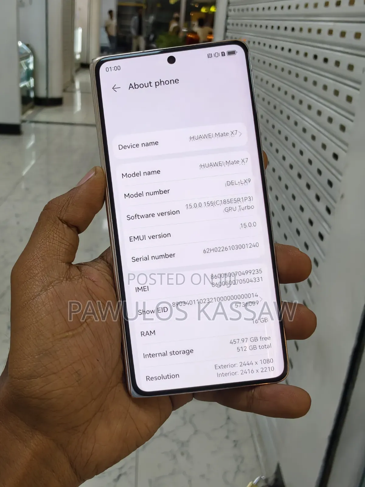 New Huawei Mate X7 512 GB Red