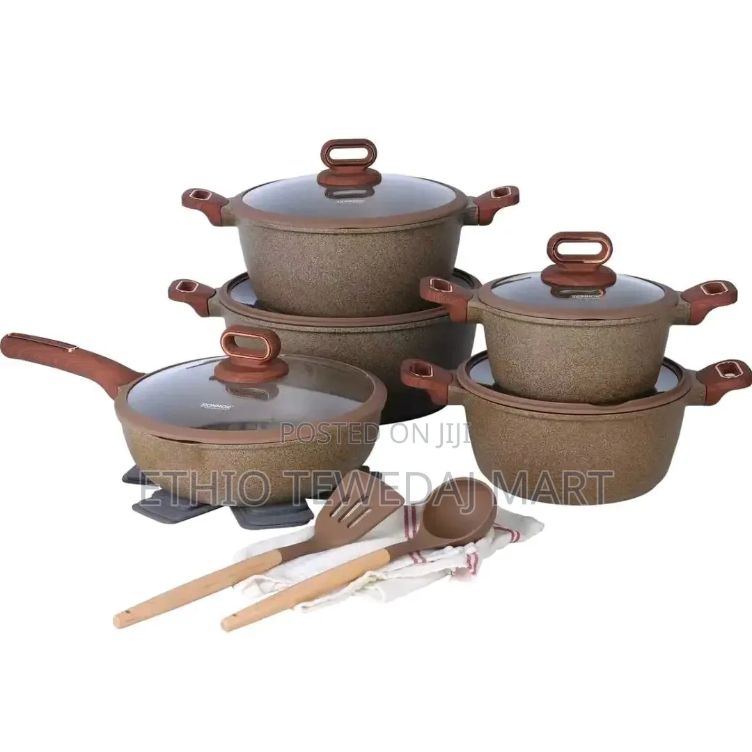 Non-Stick Cookware Set የማይዝ ድስት