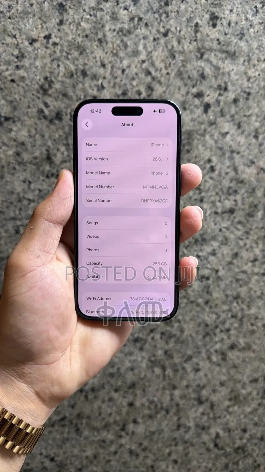New Apple iPhone 15 256 GB Black