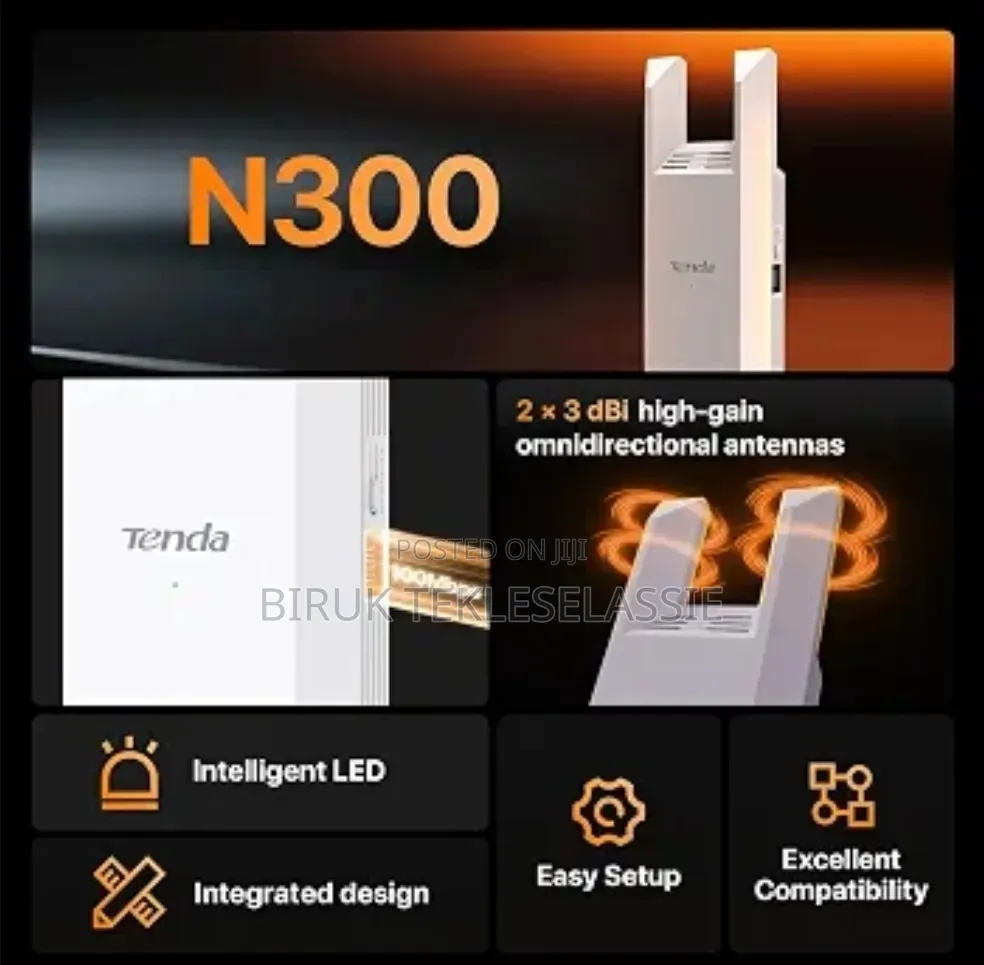 Tenda A9 Wireless N300 Wifi Range Extender