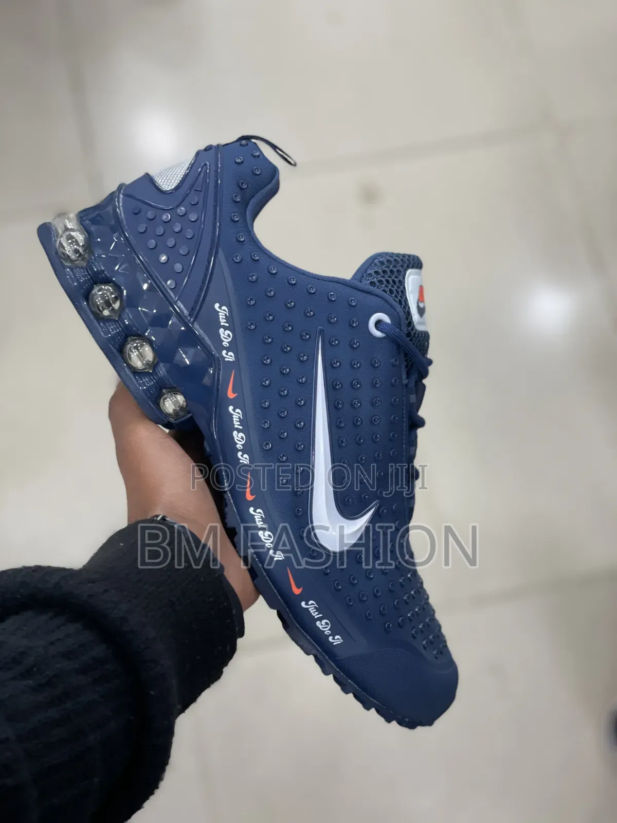 Nike Sneker Textured STD Pattern "Just Do It" Lettering Along the Side