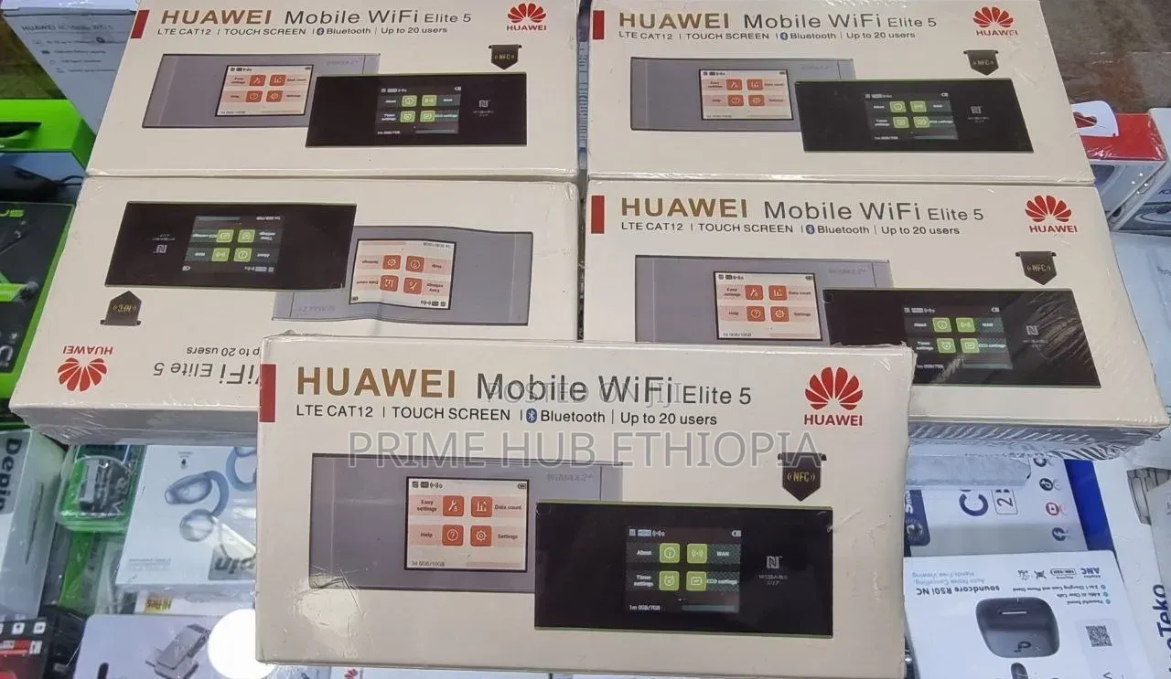 HUAWEI 758mb/Ps Mobile WiFi Elite 5 4G+ LTE Cat12 Touch Screen