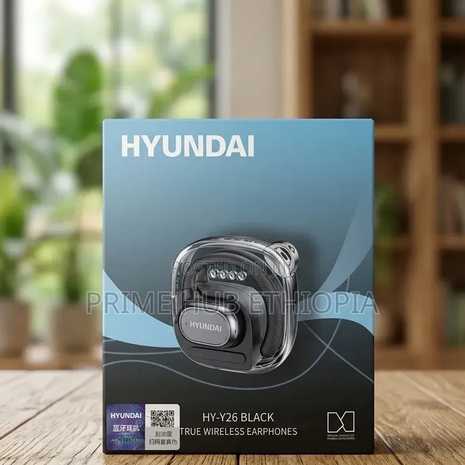 Hyundai HY-Y26 Black Wireless Earphones Your Perfect Audio Companion