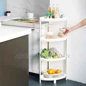 3-Tier Triangular Corner Shelf, Often Marketed for Bathroom