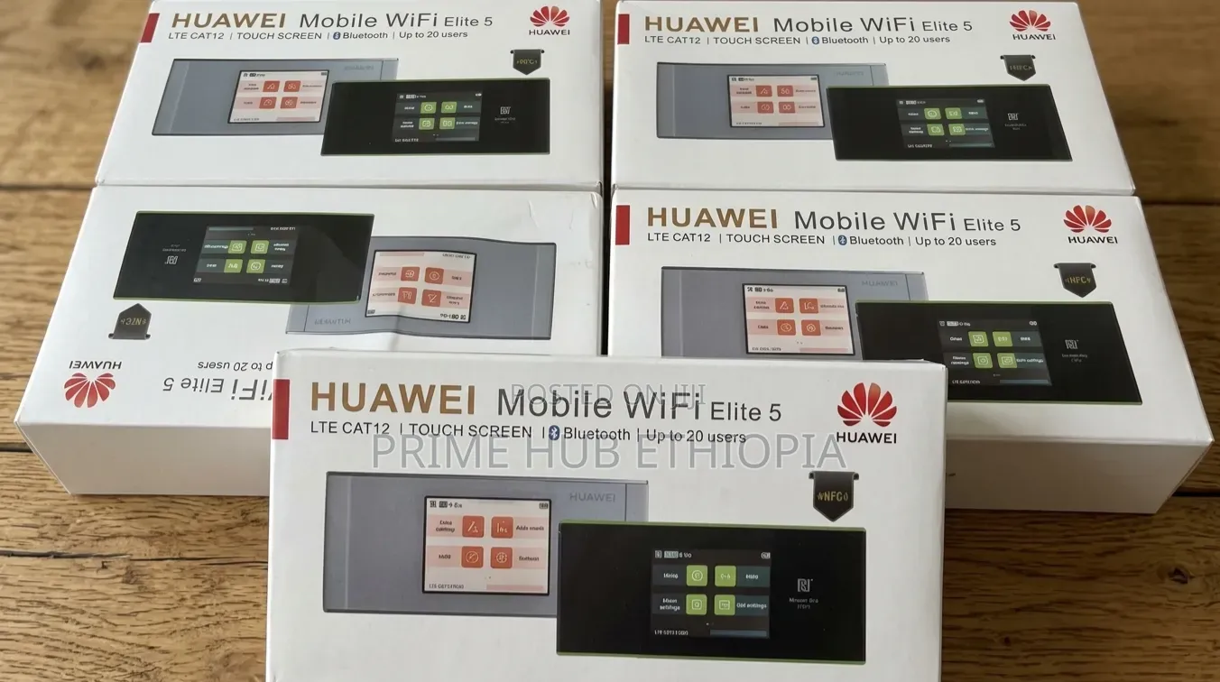 HUAWEI 758mb/Ps Mobile WiFi Elite 5 4G+ LTE Cat12 Touch Screen