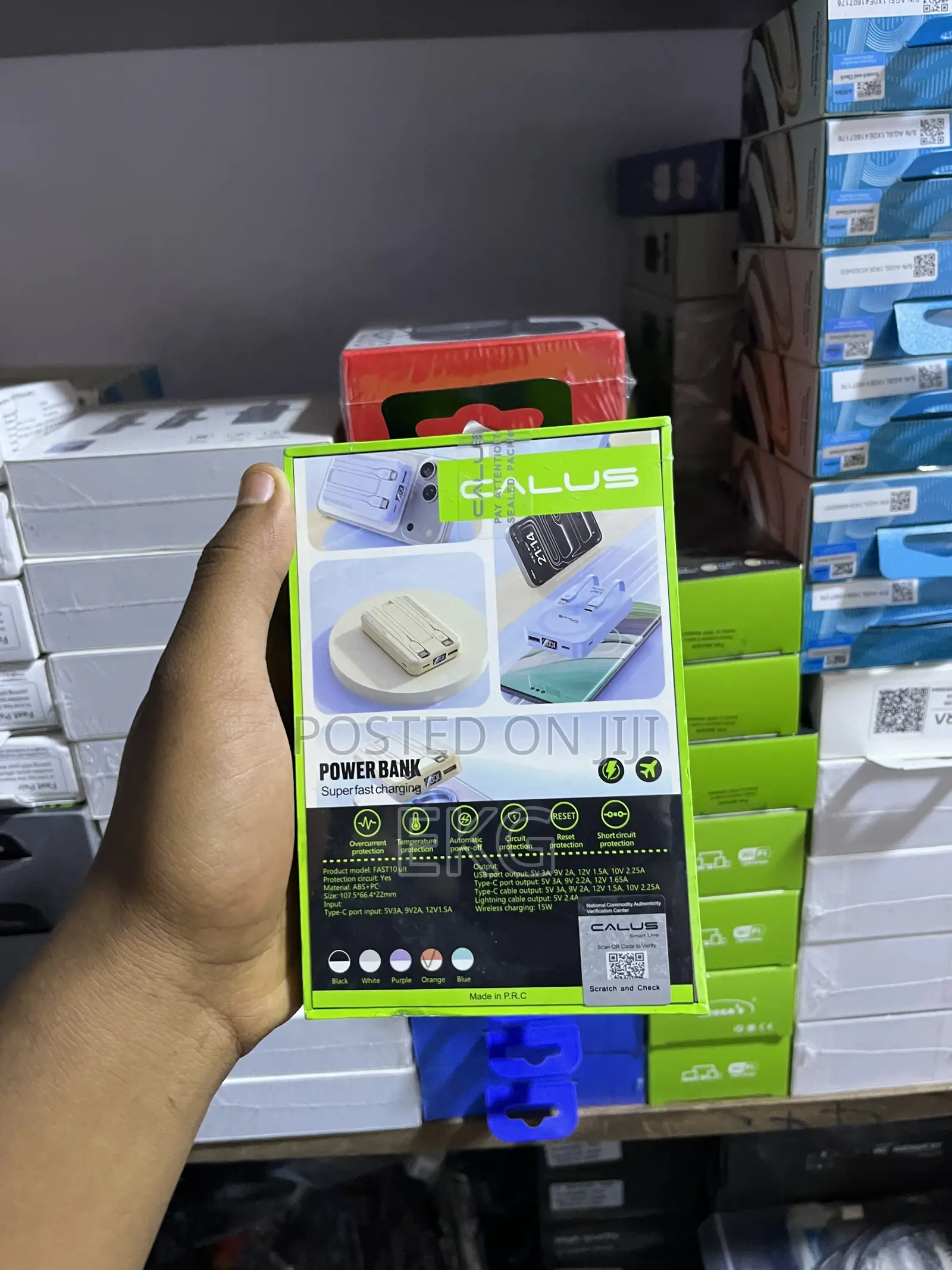 CALUS 10000mAh Magnetic Wireless Power Bank ኦሪጅናል ፓወር ባንክ