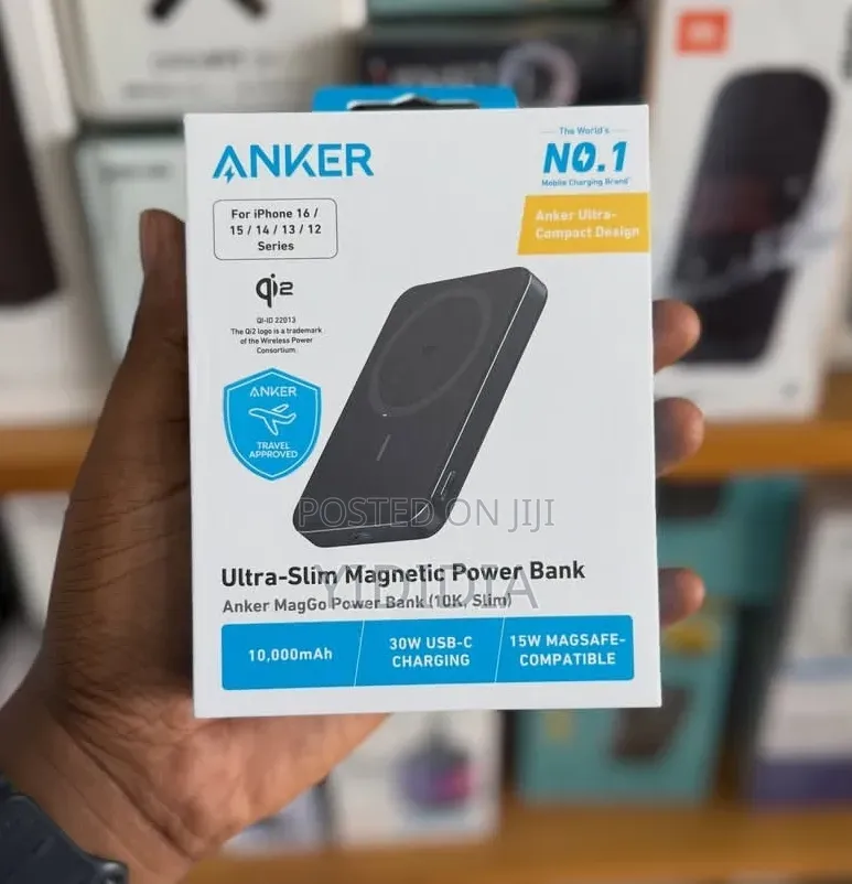 Anker MagGo 10,000mAh Magnetic Power Bank | 30W USB-C | 15W MagSafe