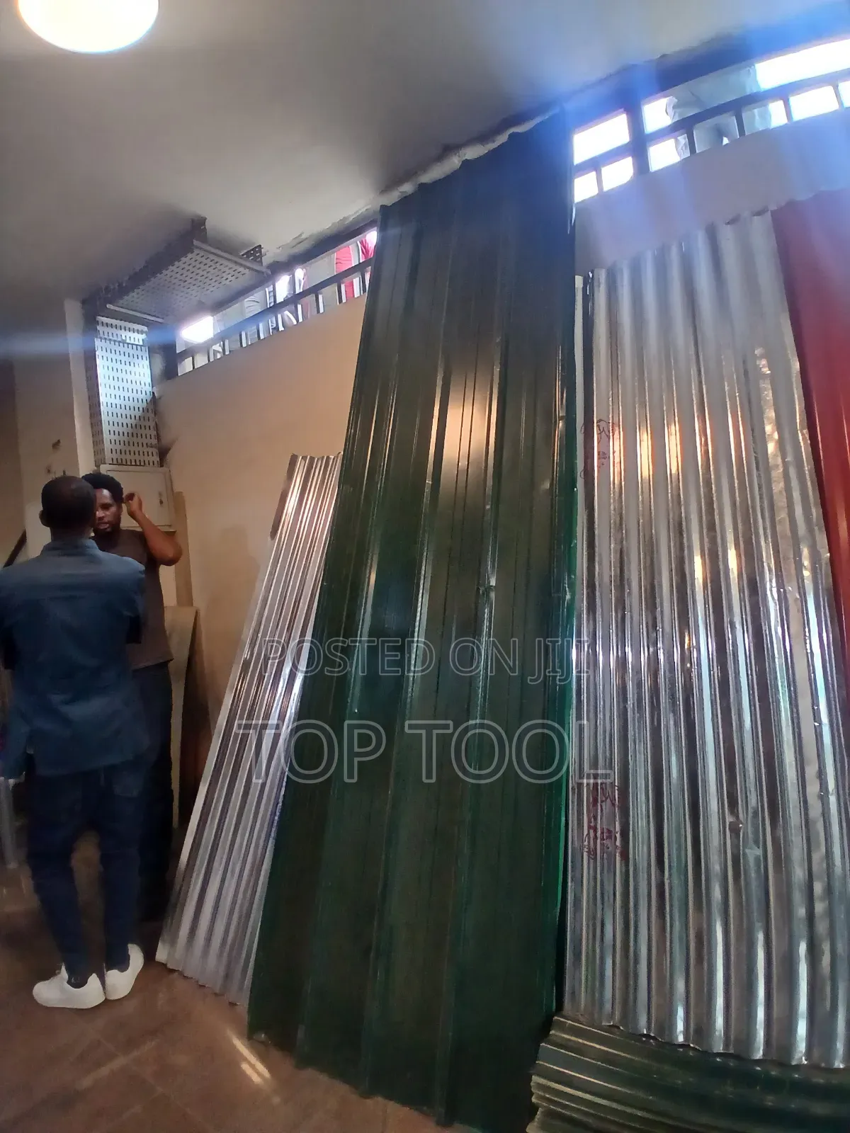 Dark Green Painted Corrugated Metal Roofing sheet.Aga