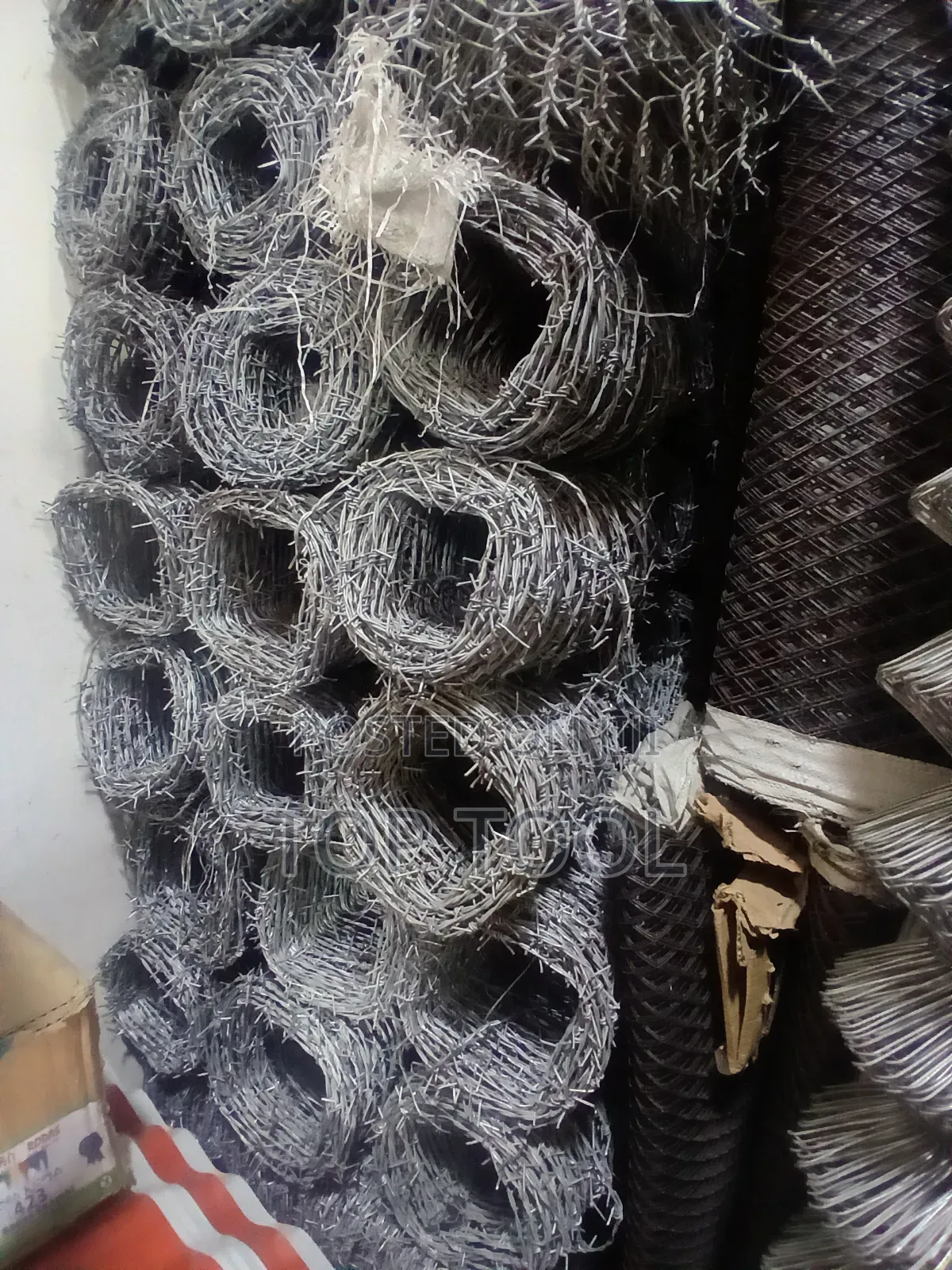 Stacked Rolls of Galvanized Steel