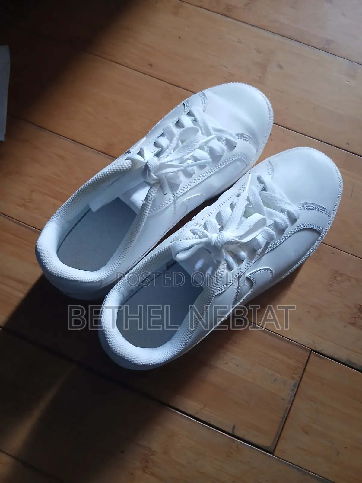 Pre-Owned Nike Court Royale Low Sneakers Triple White Size 38