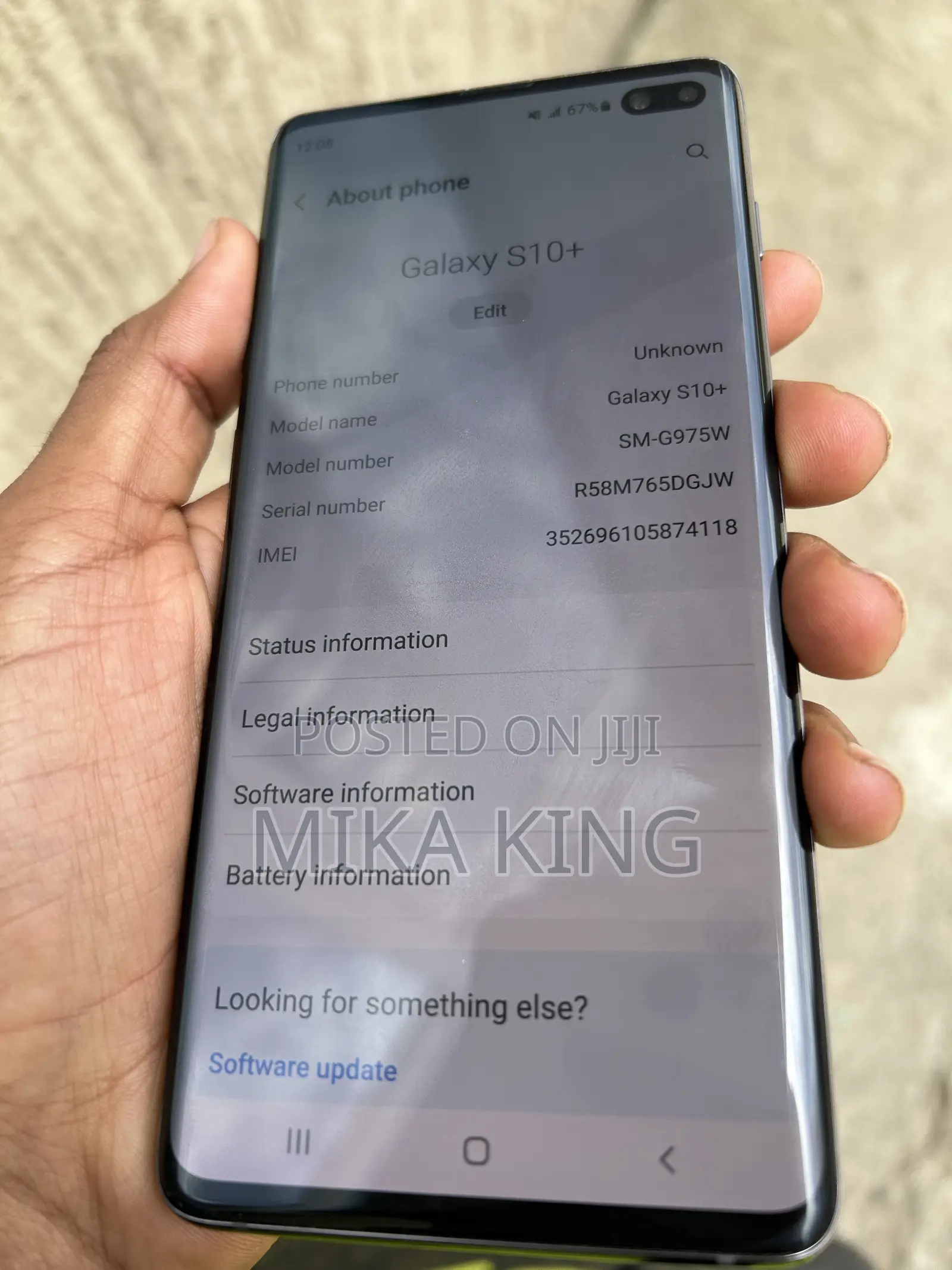 Samsung Galaxy S10 Plus 128 GB Gray