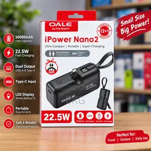 OALE iPower Nano2 22.5W Mini Power Bank ኦሪጅናል ሚኒቻርጀር Type-C Lightning