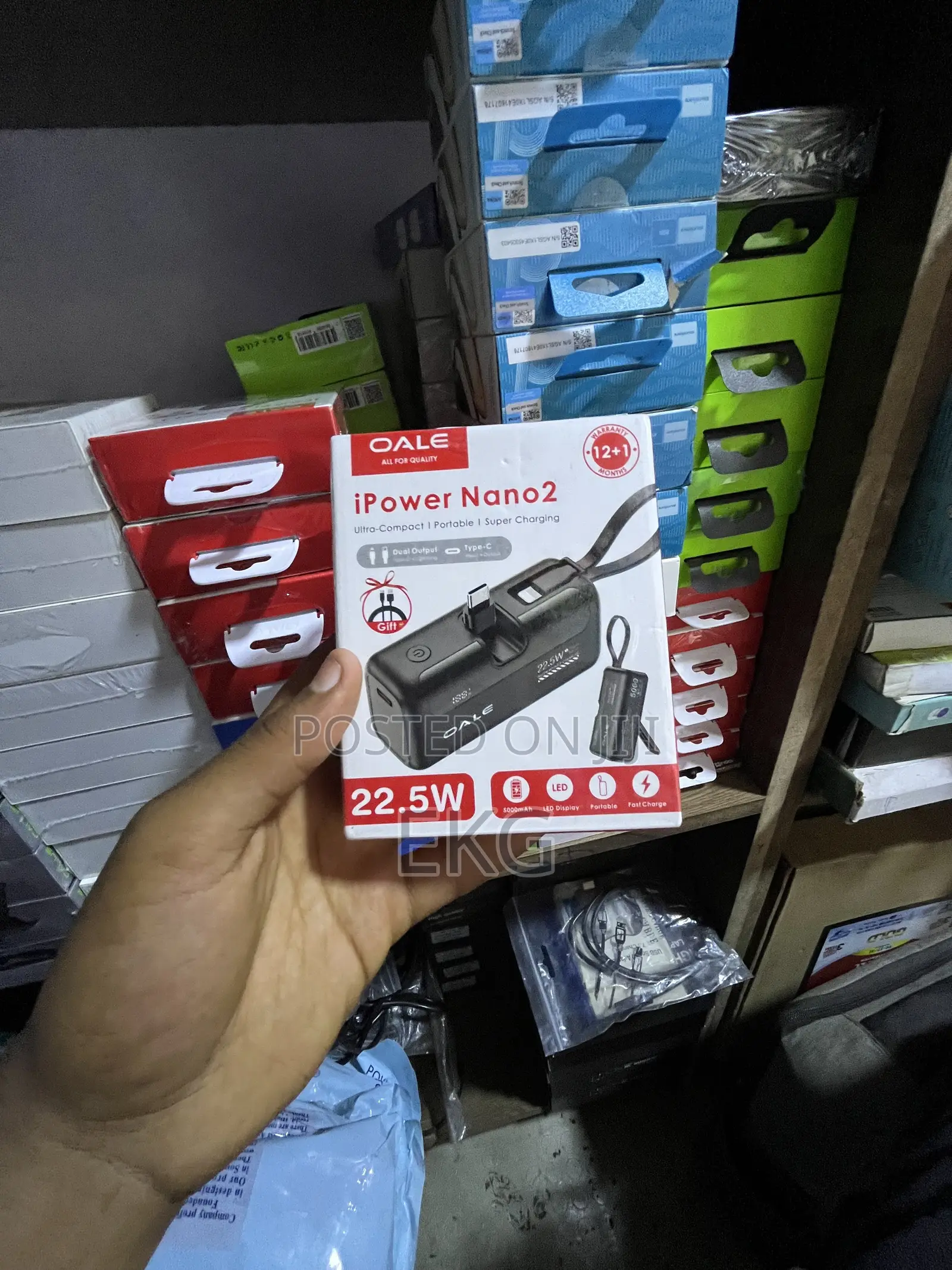 OALE iPower Nano2 22.5W Mini Power Bank ኦሪጅናል ሚኒቻርጀር Type-C Lightning
