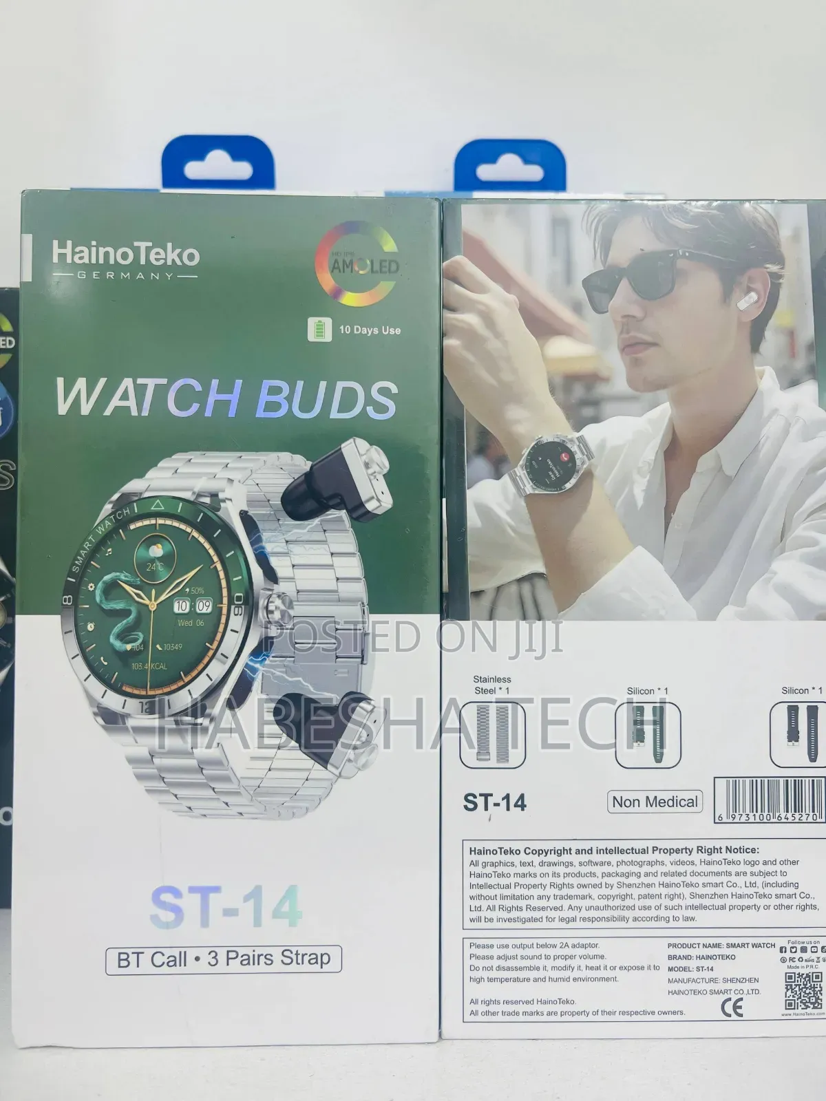 Smartwatch HainoTeko ST-14 — With Airpod 3 Pairs Strap