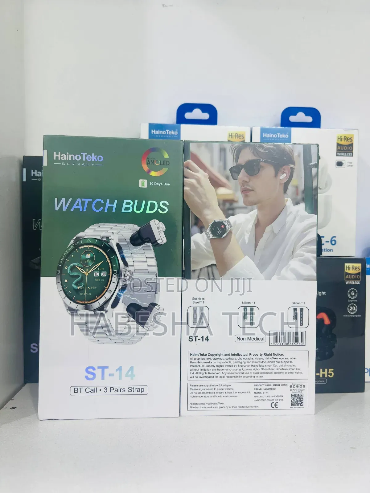 Smartwatch HainoTeko ST-14 — With Airpod Wireless Earbuds