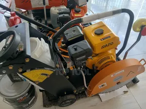 Rato Concrete Cutter Powered by a Yellow Rato Gasoline Engine,