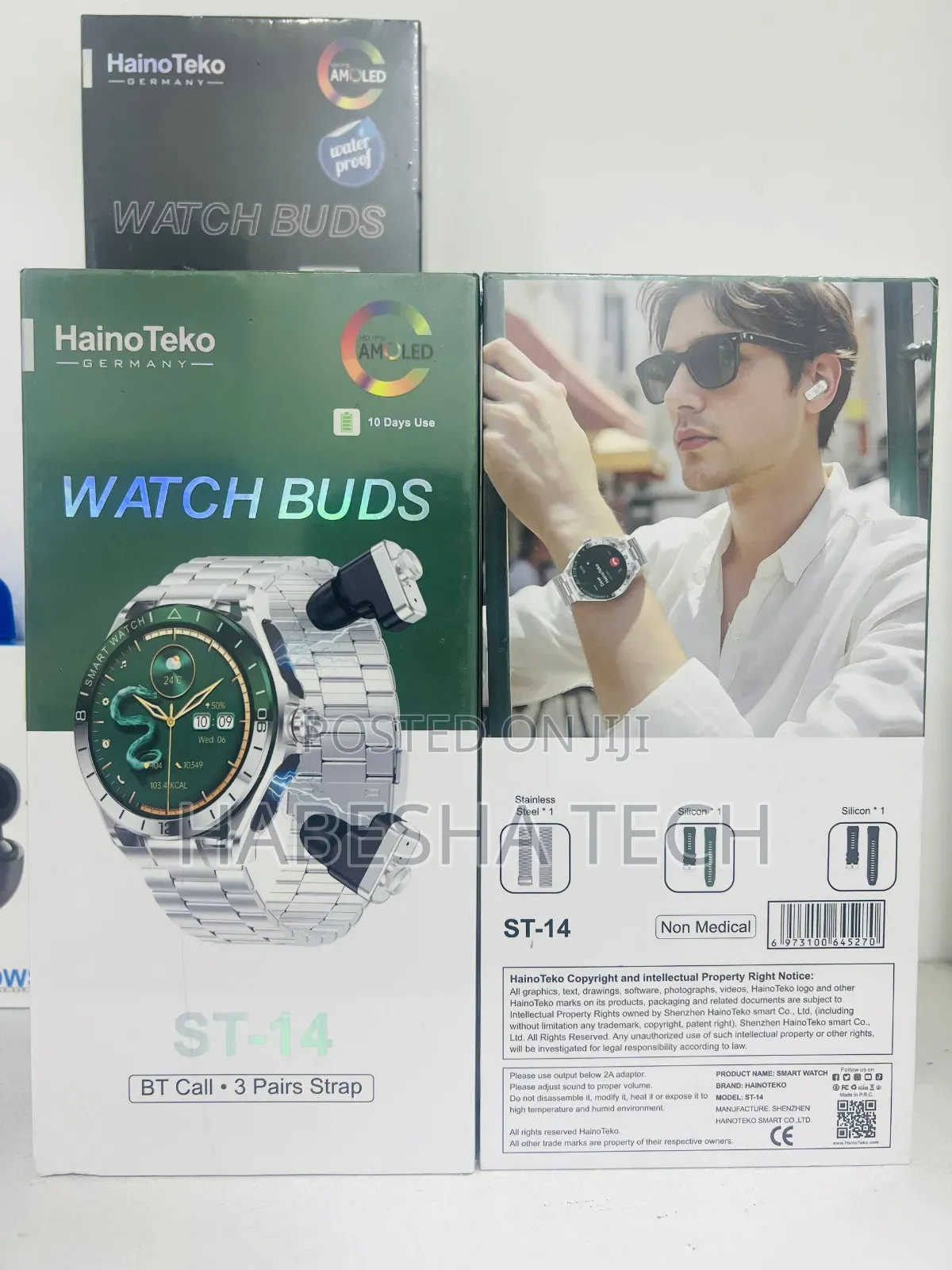 Smartwatch HainoTeko ST-14 — With Airpod for Everyday Listening