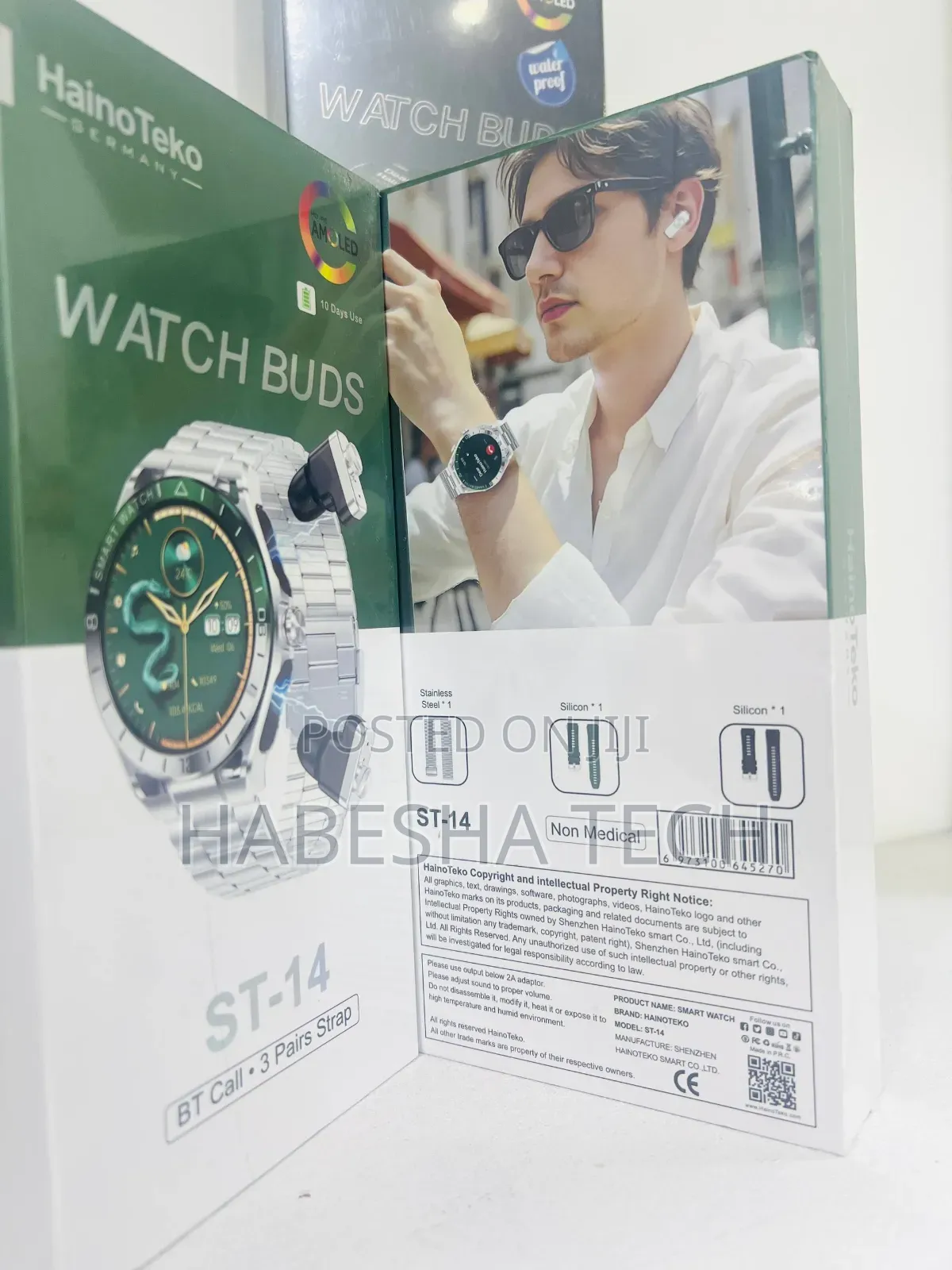 Smartwatch HainoTeko ST-14 — With Airpod for Your Daily Lifestyle
