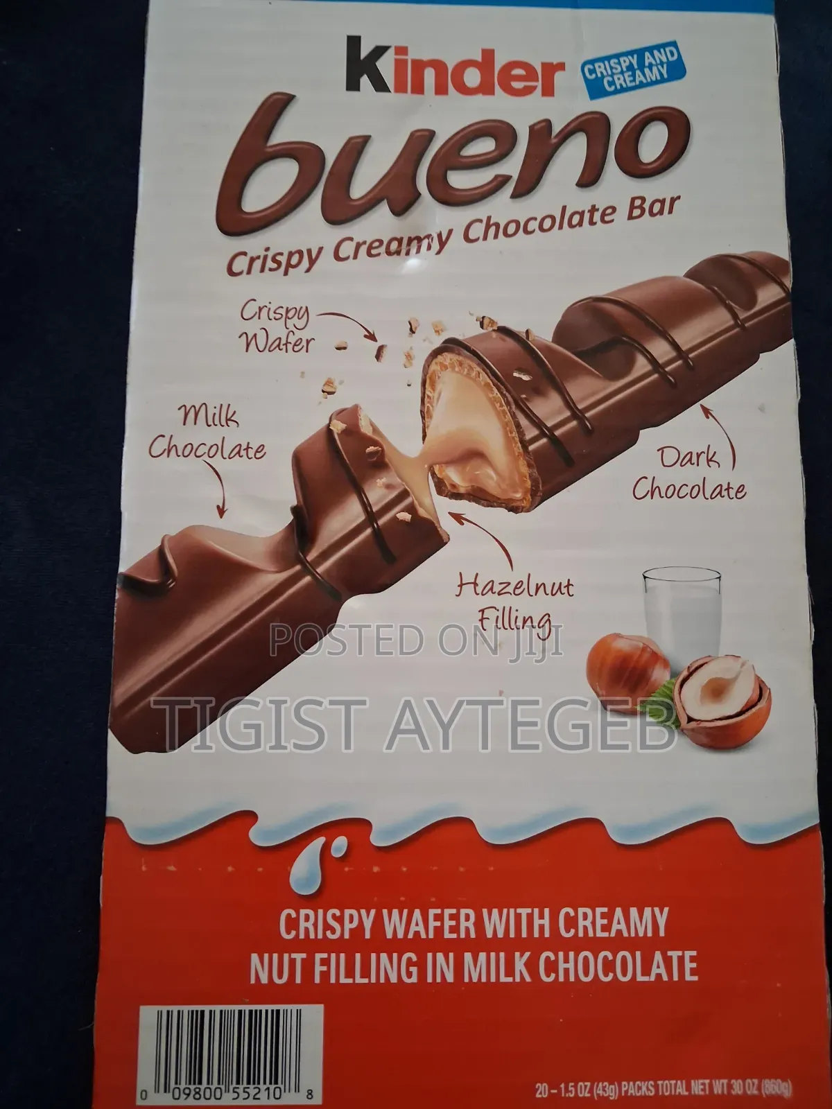 Kinder Bueno Crispy Creamy Chocolate Bar