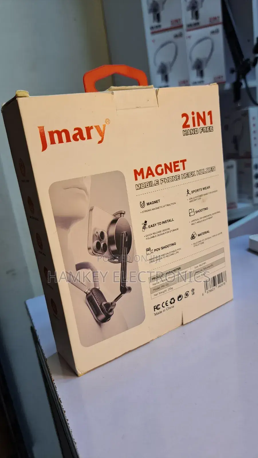 Jmary MG-02 Magnetic 2-in-1 Phone Neck Holder