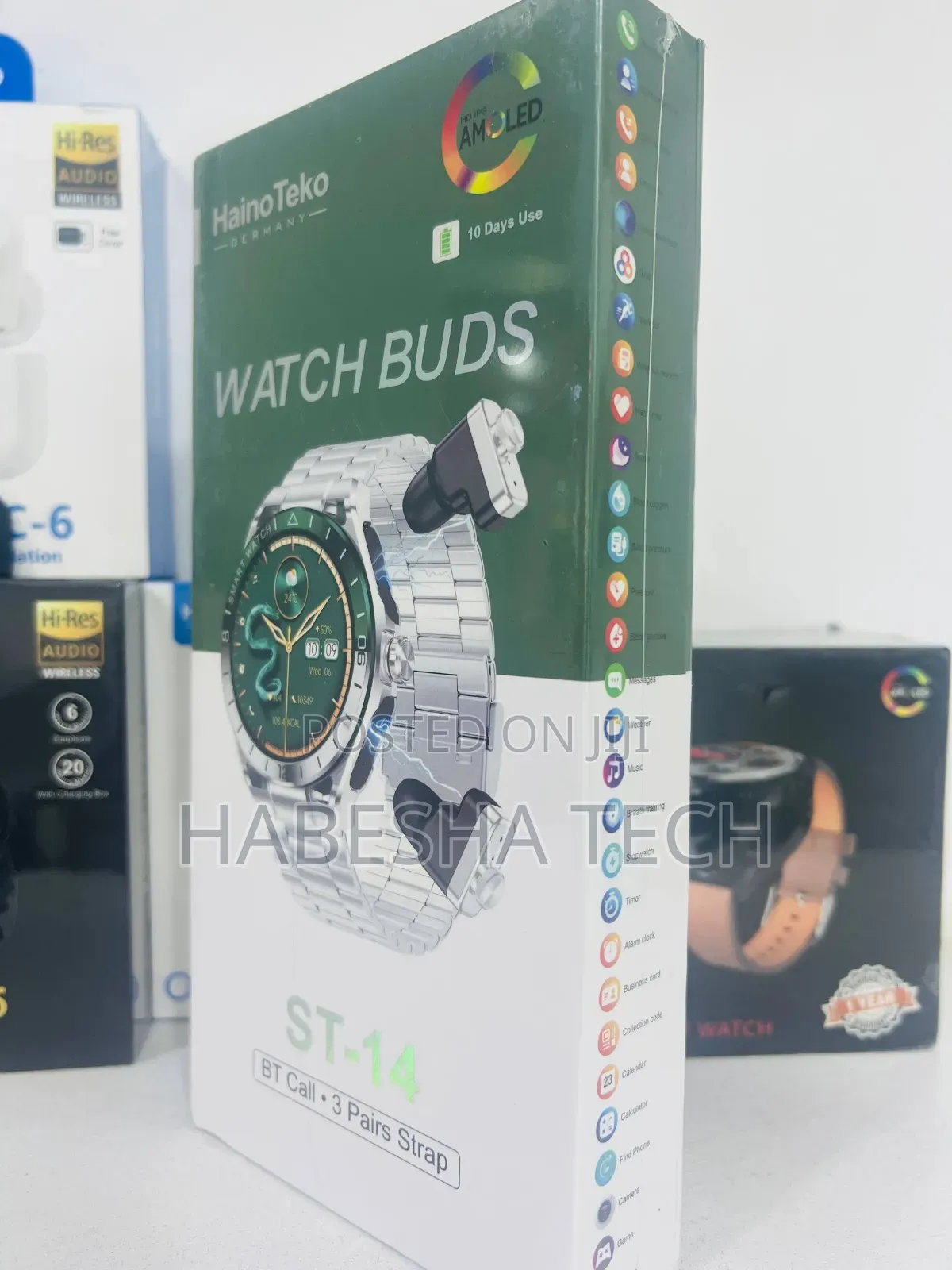 Smartwatch HainoTeko ST-14 — With Airpod for Smart Listening