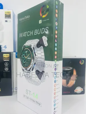 Smartwatch HainoTeko ST-14 — With Airpod for Smart Listening