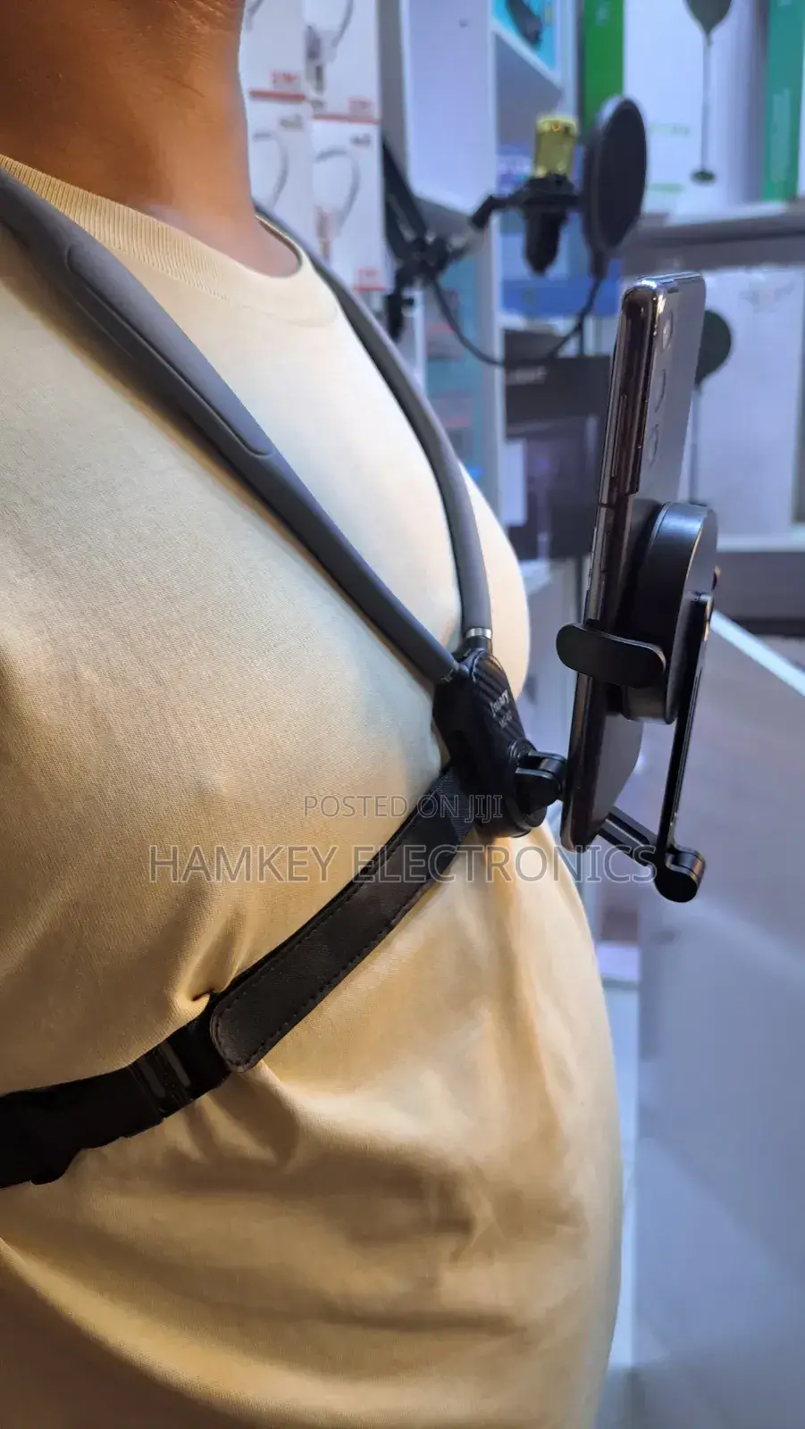 Jmary MG-02 Magnetic 2-in-1 Phone Neck Holder