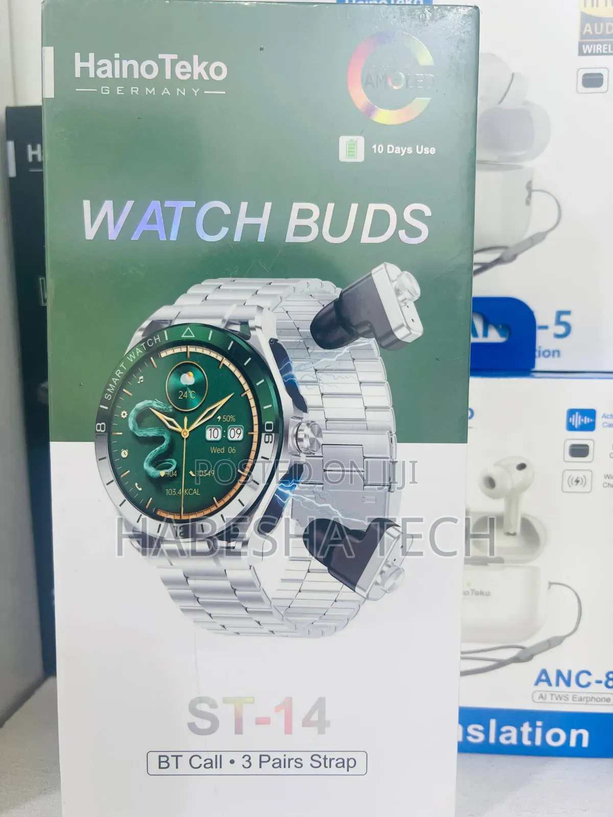 Smartwatch HainoTeko ST-14 — With Airpod Wireless Convenience