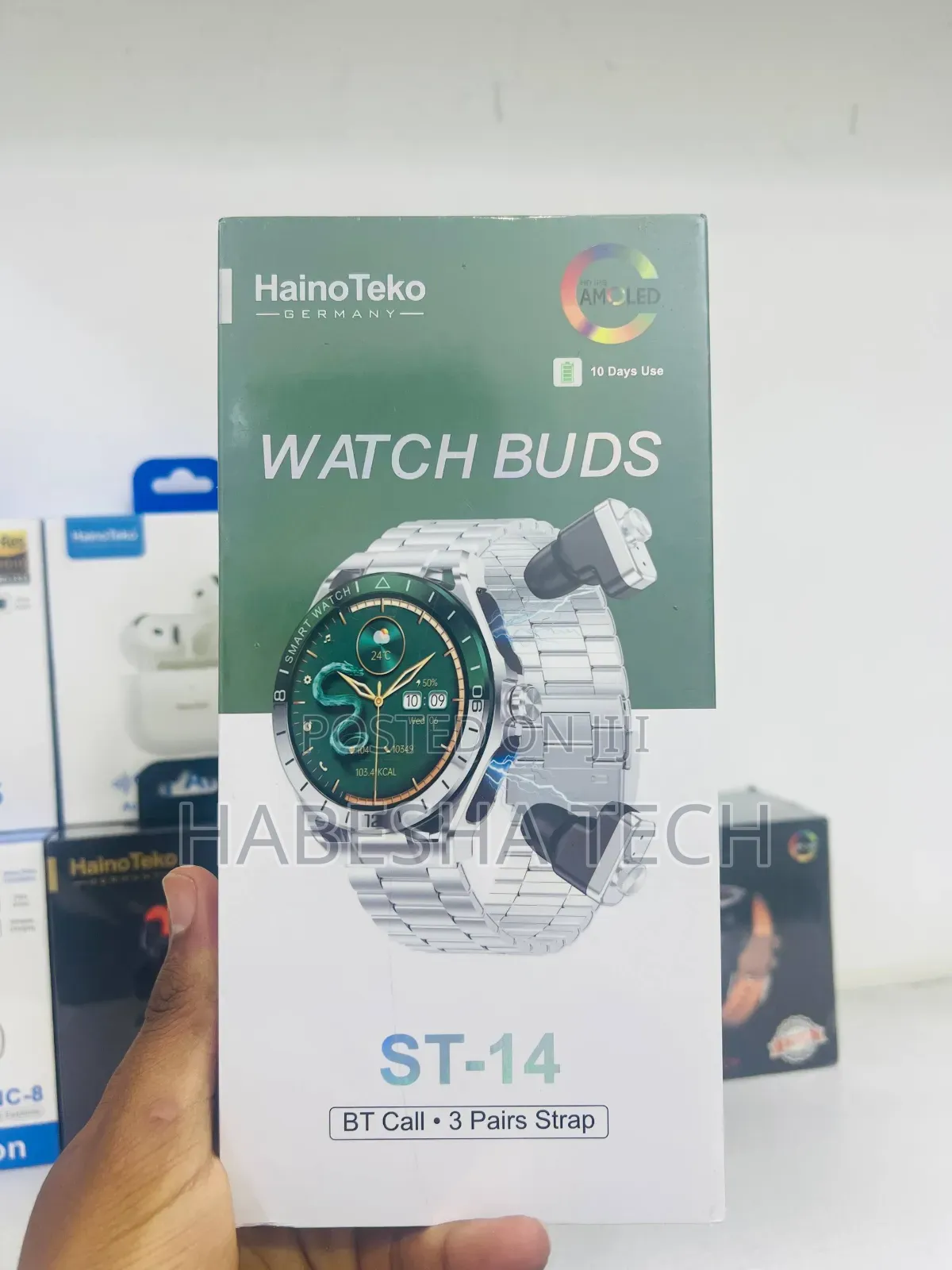 Smartwatch HainoTeko ST-14 — With Airpod Wireless Convenience