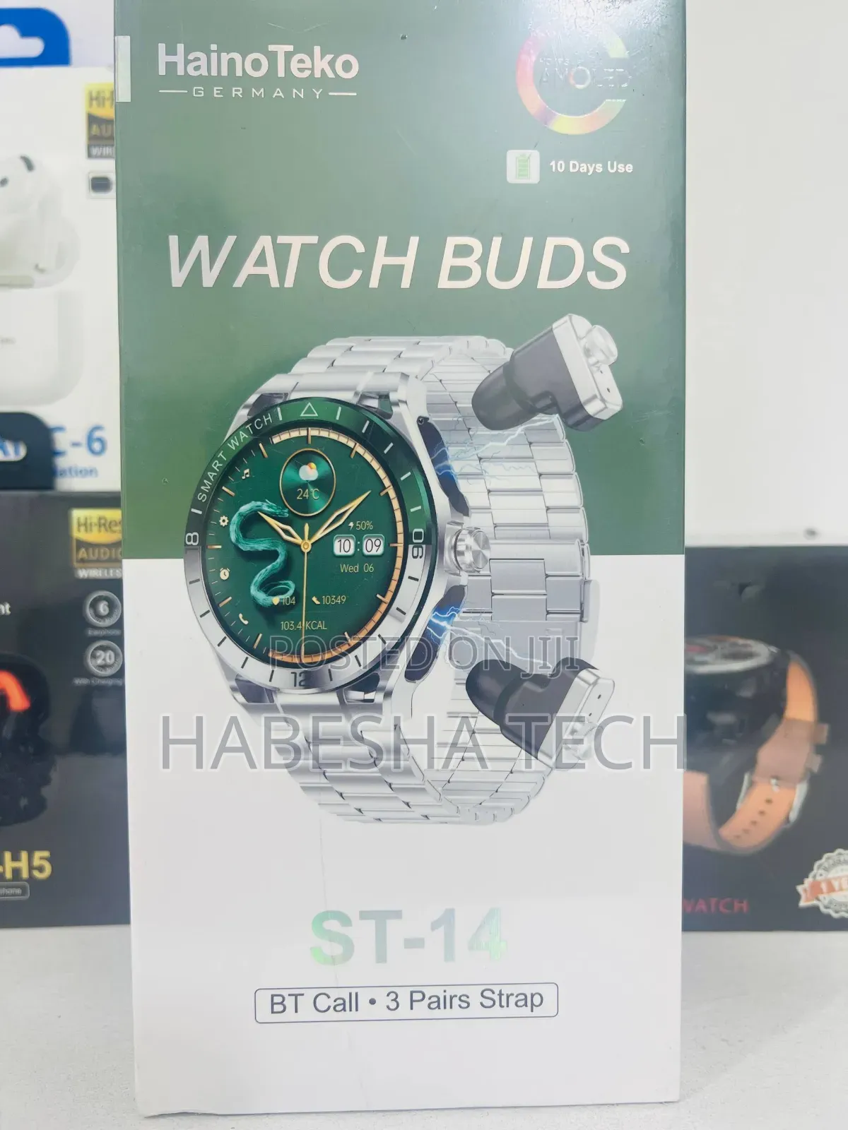 Smartwatch HainoTeko ST-14 — With Airpod, Style Sound