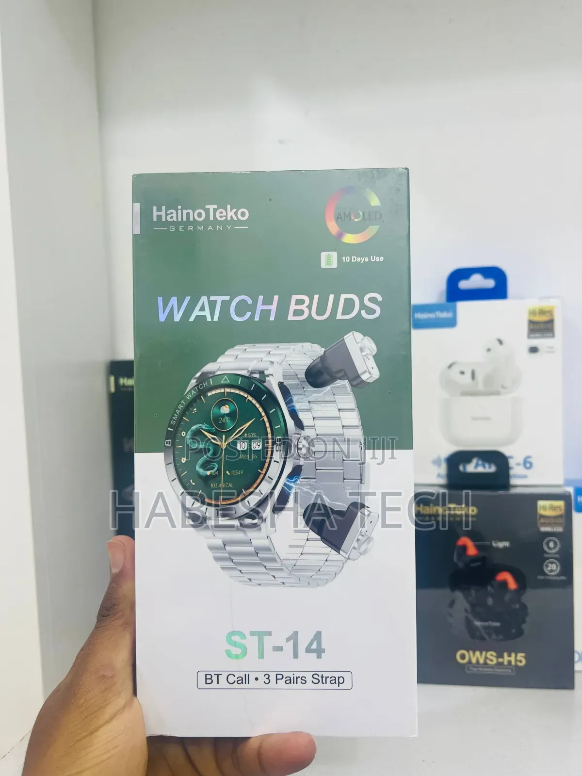 Smartwatch HainoTeko ST-14 — With Airpod, Style Sound