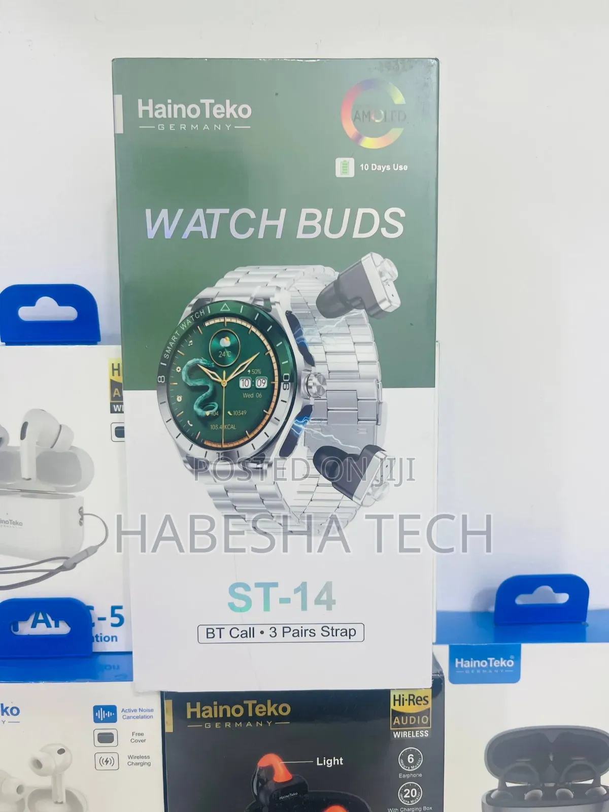 Smartwatch HainoTeko ST-14 — With Airpod for a Complete Experience