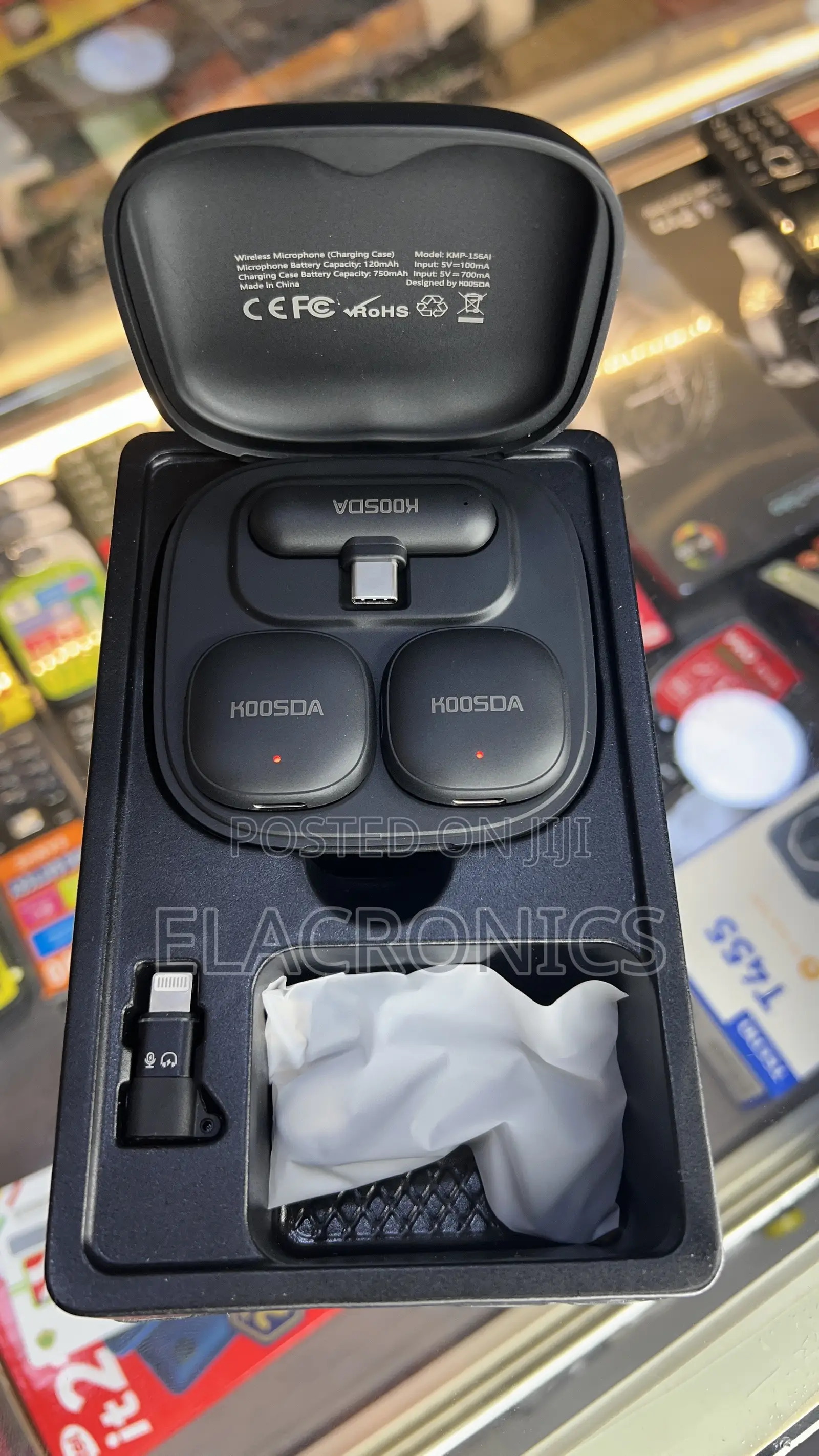 Wireless Microphone KOOSDA AI Noise Reduction (Dual Mic)