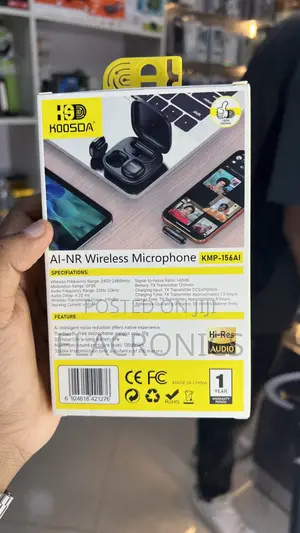 Wireless Microphone KOOSDA AI Noise Reduction (Dual Mic)