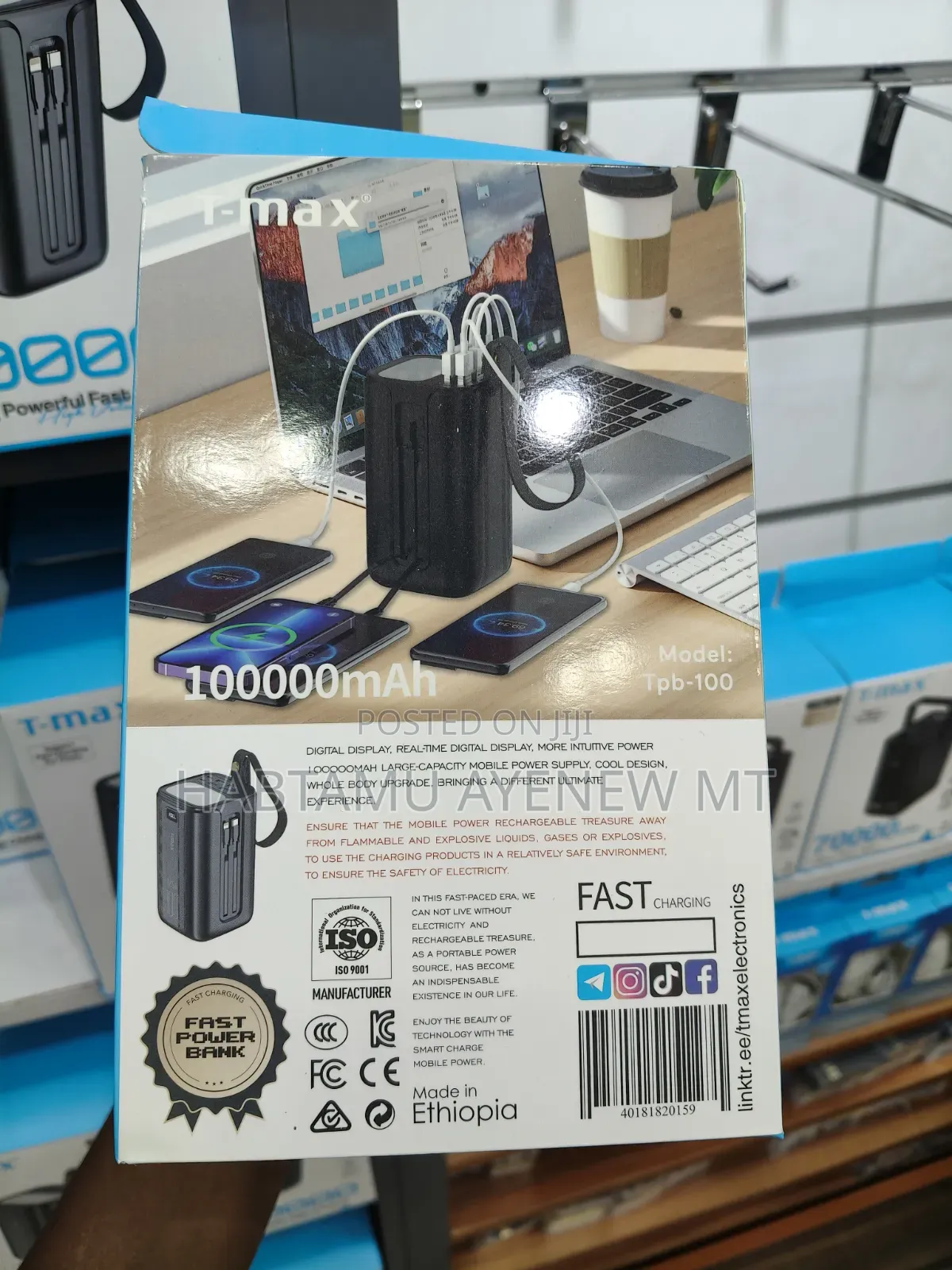 T-Max 100,000 Mah Heavy Duty Power Bank