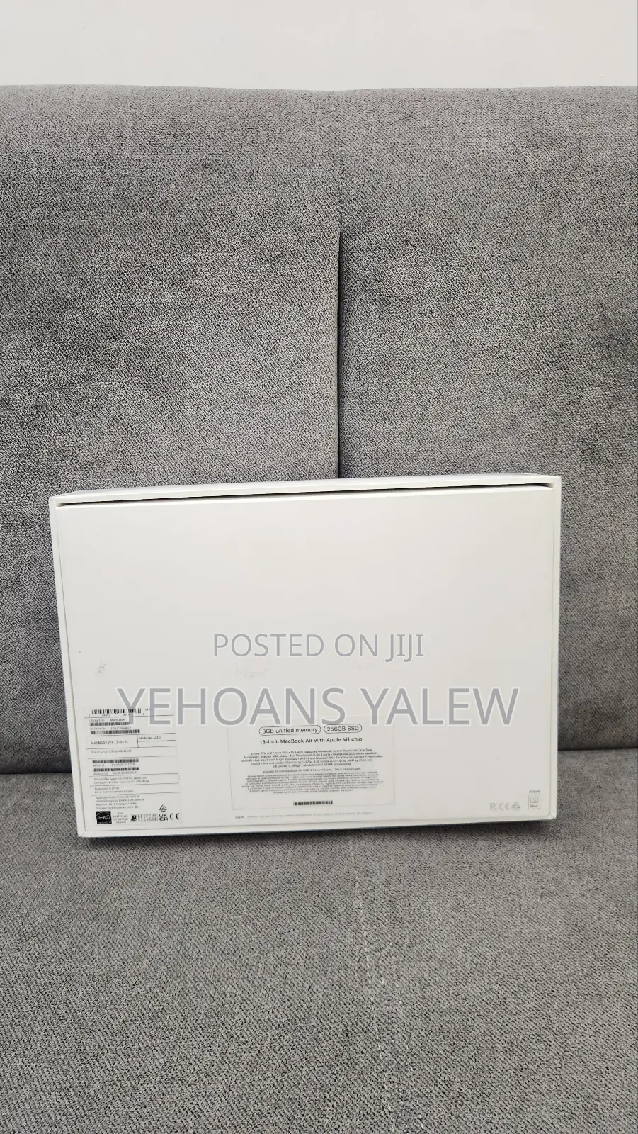 New Laptop Apple MacBook Air 2020 M1 8GB Apple M1 SSD 256GB