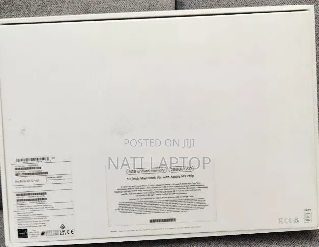 New Laptop Apple MacBook Air 2020 M1 8GB Apple M1 SSD 256GB