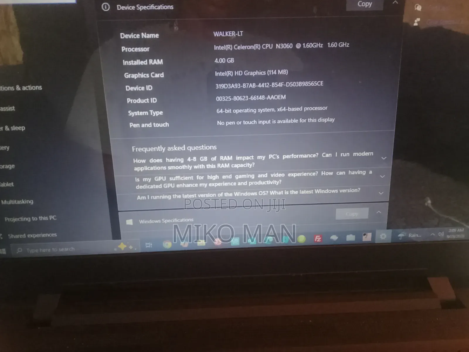 Laptop Lenovo Ideapad 3 4GB Intel Celeron HDD 500GB