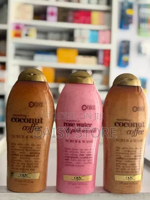 ​OGX Sulfate-Free Body Scrub Wash (OGX) የሰውነት ስክራብ እና ሳሙና 577ml