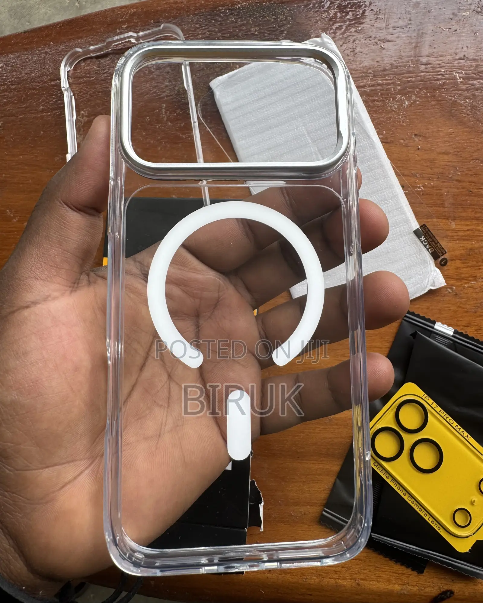 iPhone 17 Pro Max Magnetic Transparent Cover, Glass, Camera Protector