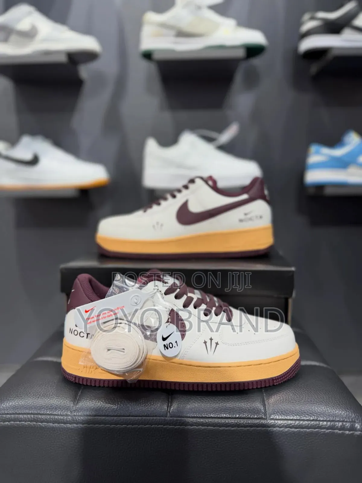 Nike Air Force 1Nocta Sneakers White/Dark Burgundy