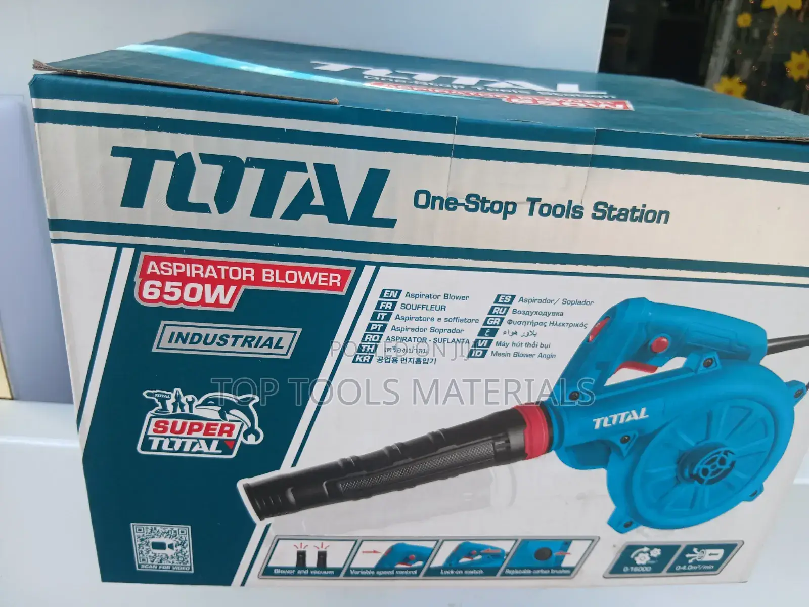 Total Industrial Aspirator Blower (Model TB6036), a 650W