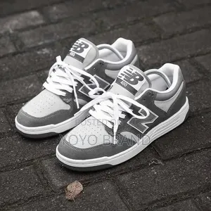 New Balance 480 Sneakers Grey and White "Castlerock"