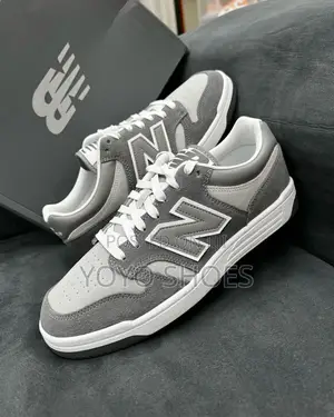 New Balance 480 Sneakers Grey and White "Castlerock"