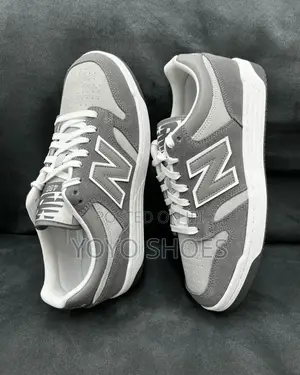 New Balance 480 Sneakers Grey and White "Castlerock"