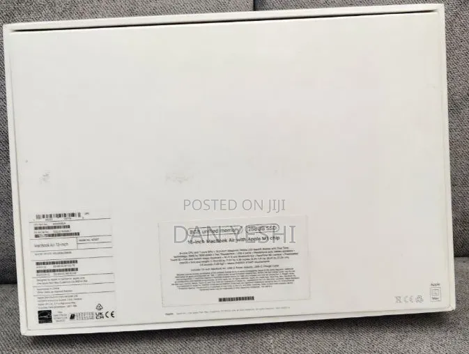 New Laptop Apple MacBook Air 2020 M1 8GB Apple M1 SSD 256GB