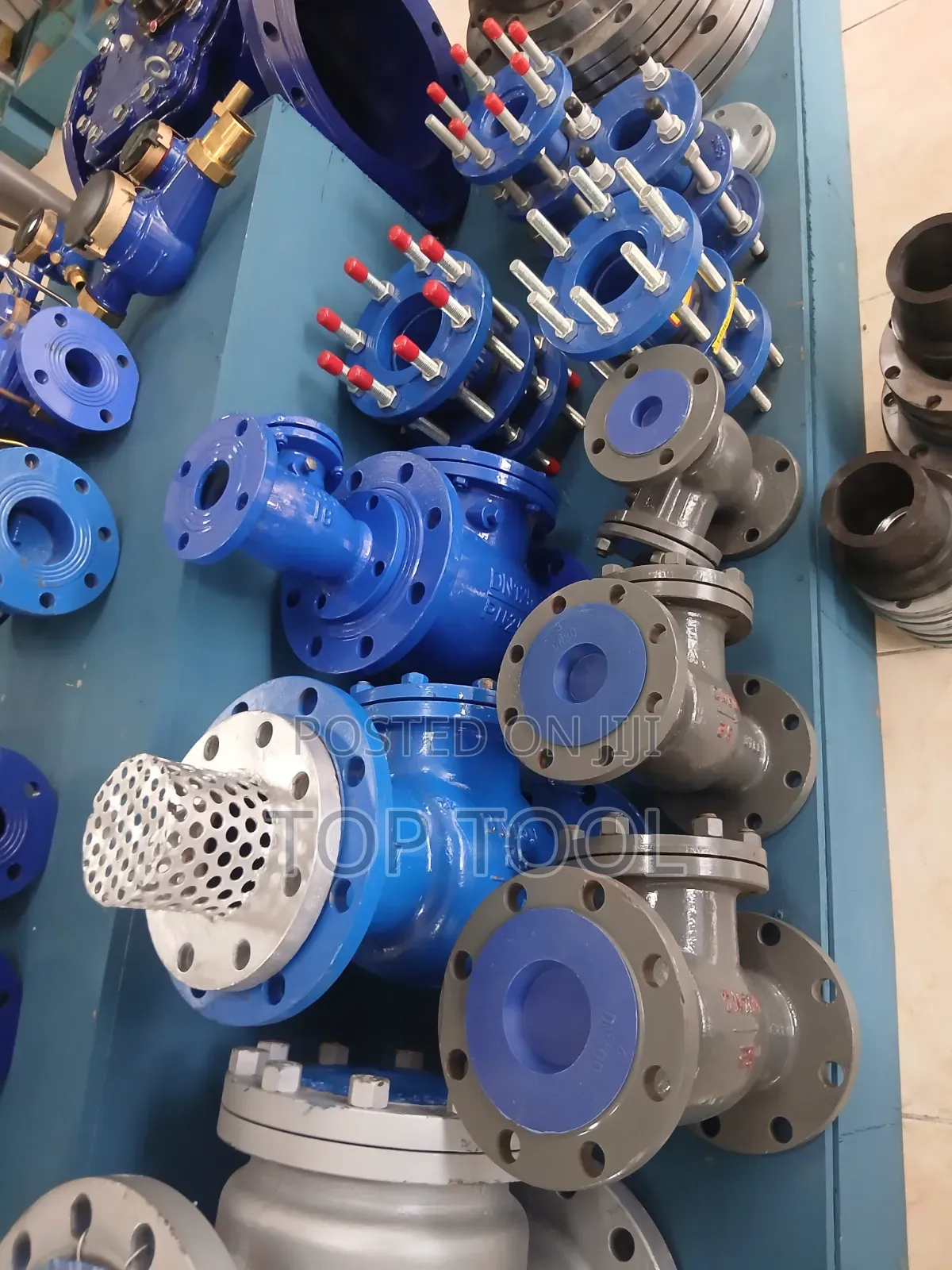 ,Collection of Industrial Water Pipeline Fittings and Valves,