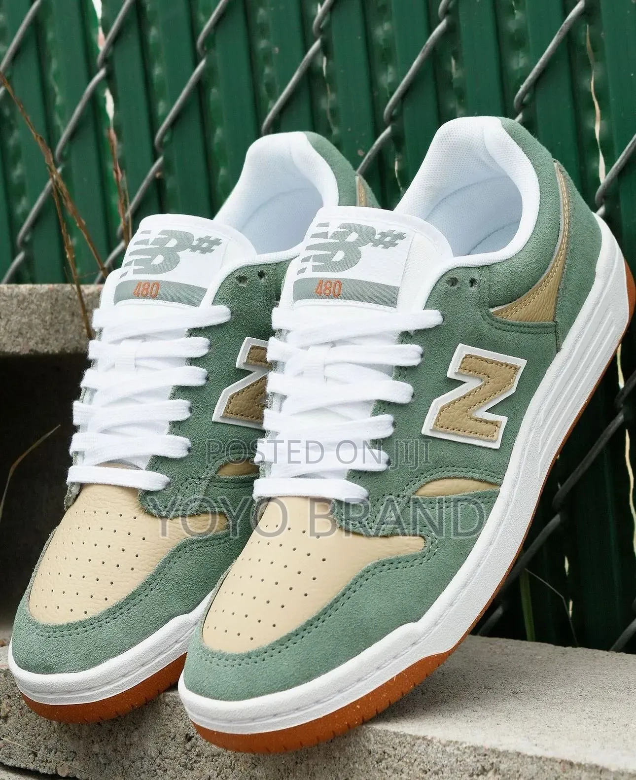 New Balance Numeric 480 Juniper Khaki/Green Unisex Sneaker