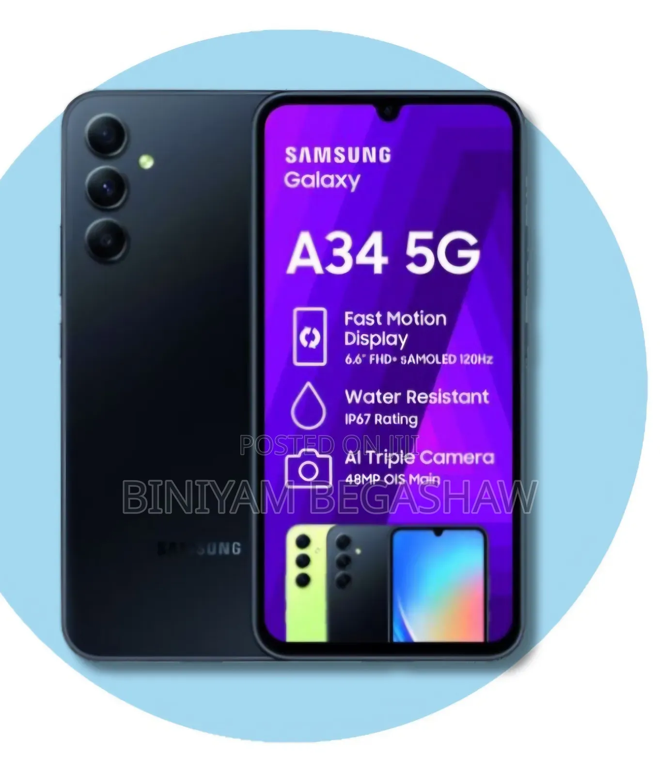 New Samsung Galaxy A34 5G 128 GB Black