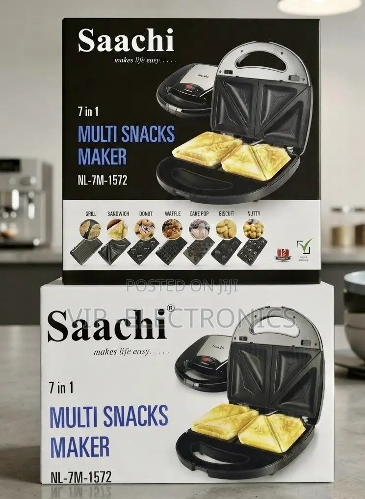 Saachi Multi Snacks Maker 7-in-1 – Versatile Easy to Use